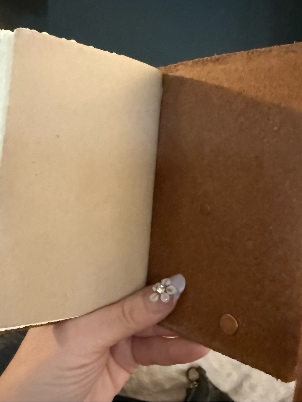 Leather Rustico Golf Log Book with Pocket - Picture 7 of 10